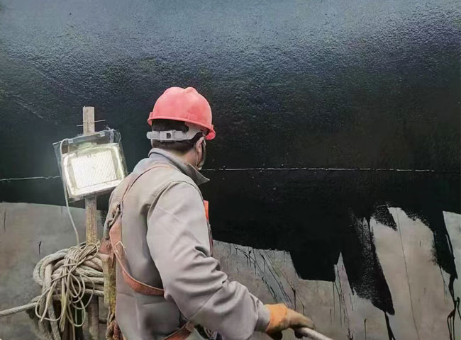 雅安西南水泥厂窑尾防腐